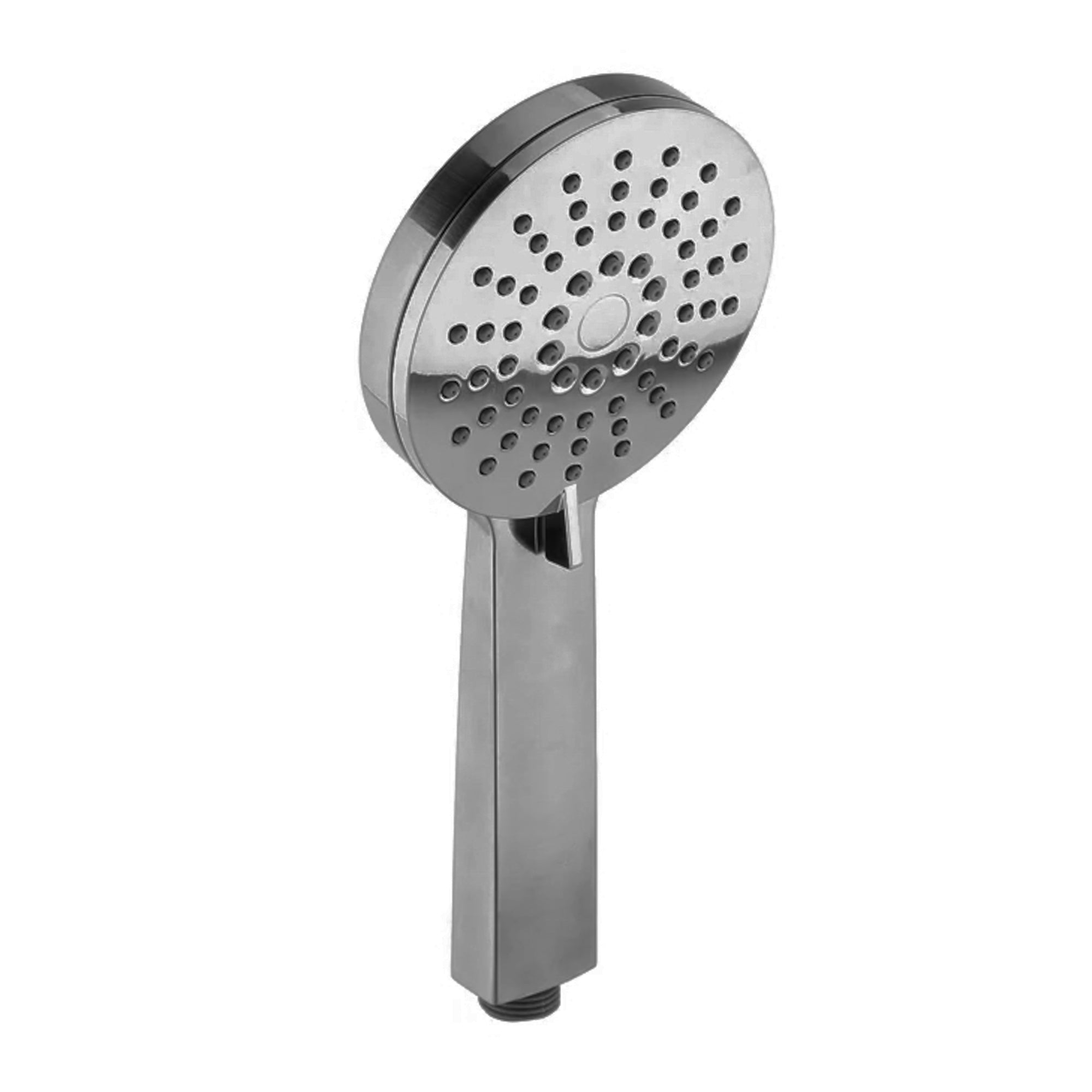 Modern round multi function hand shower 3 setting - gunmetal grey